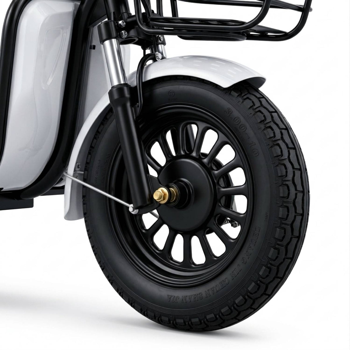 Electric Cargo Tricycle – 2-Passenger Seat with Convertible Storage