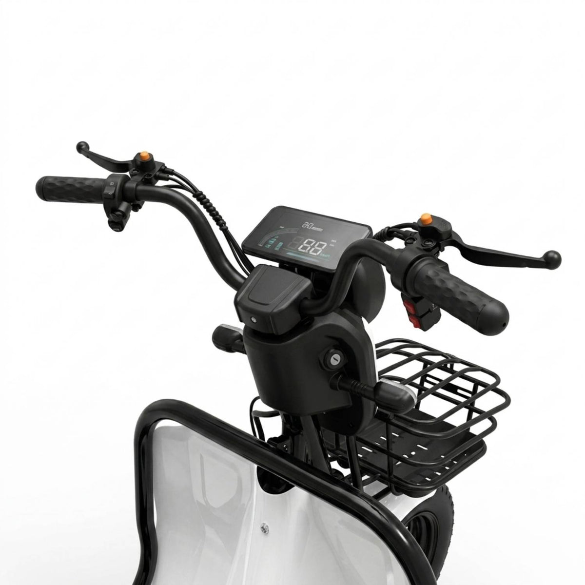 Electric Cargo Tricycle – 2-Passenger Seat with Convertible Storage