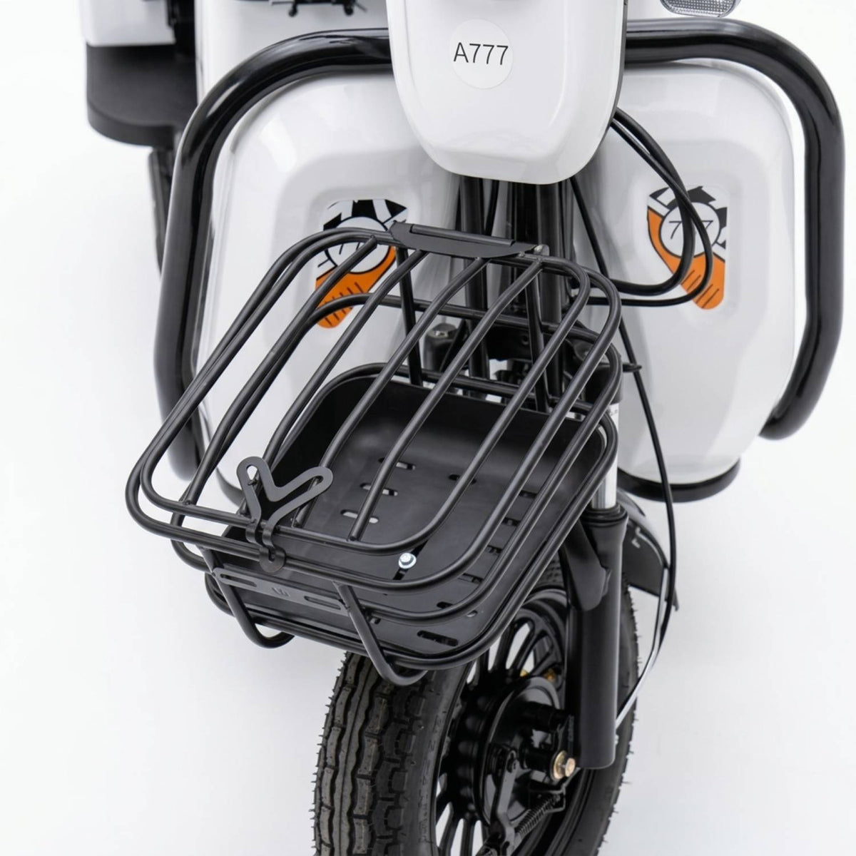 Electric Cargo Tricycle – 2-Passenger Seat with Convertible Storage