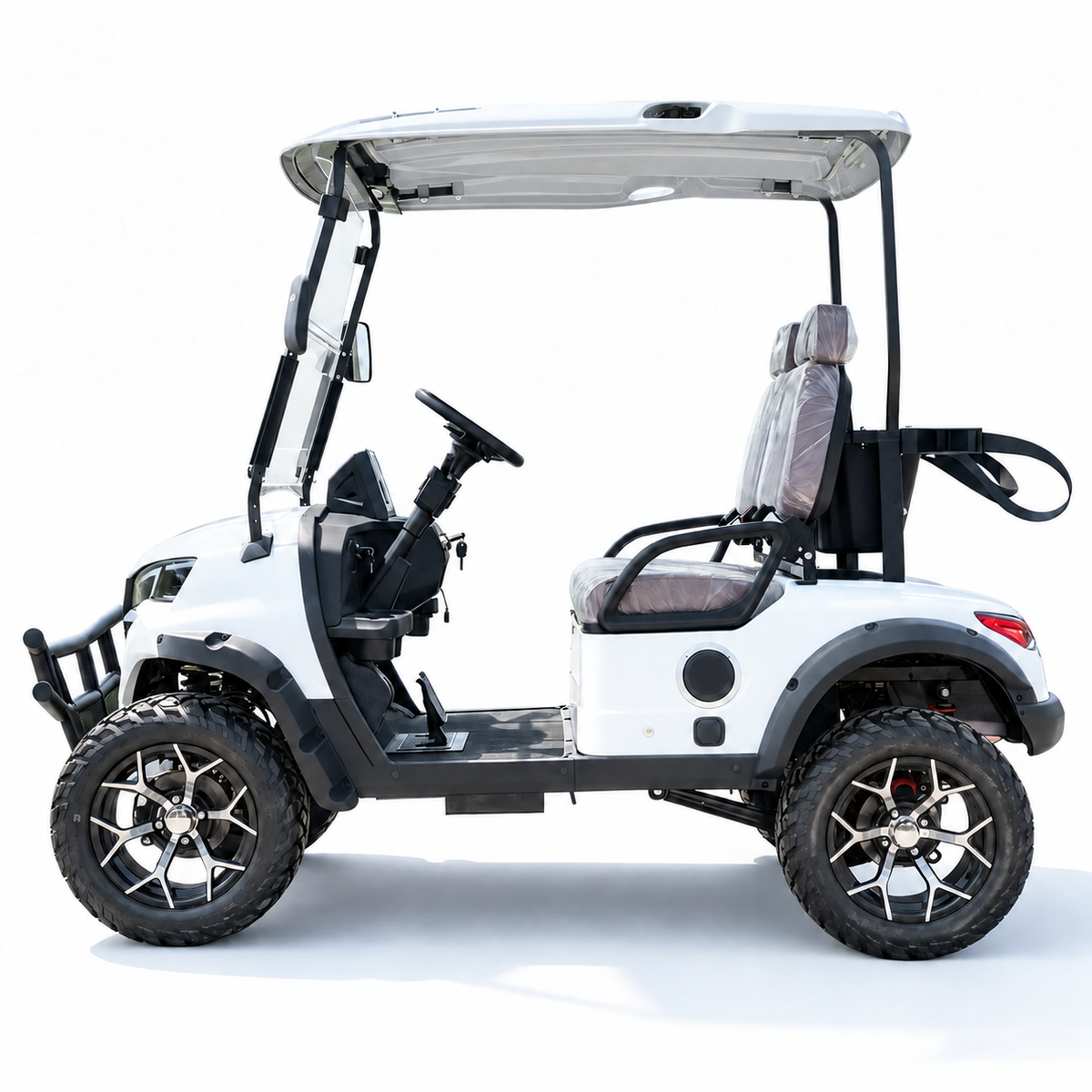 2 Seater Electric Golf Cart for Sale – Golf Bag Holder, 60V 100Ah Battery